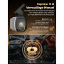 FLUXEONS Dashcam Voiture Avant Arriere 4K +1080P, Contrôle APP avec Wi-FI 5G, Carte 64 Go, Moniteur de Stationnement 24H, WDR, V