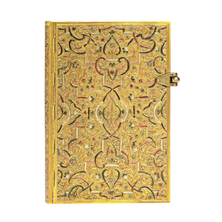 Carnet à couverture rigide Marqueterie d'Or - Mini - Ligné - 208 p.