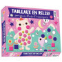 Pompons, gommettes mousse et strass - animaux du froid - coffret avec accessoires