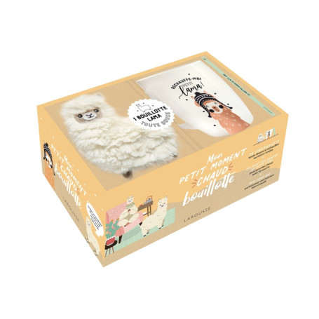 Coffret Mon petit moment chaud bouillotte Lama