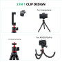AKASO Trépied Portable Octopus, Caméra Sport Flexible Octopus Gorrila Pod & Fixation pour Action Cam Akaso V50X / EK7000 / EK700