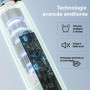 Seago Brosse à dents électrique rotative rechargeable, brosse à dent électrique avec étui voyage, 8 têtes pour familial, 5 modes