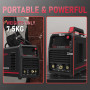 YESWELDER Poste à Souder TIG Aluminium 200A AC/DC avec Impulsion Grand écran LED, Soudeur TIG ARC/TIG 230V à onduleur numérique