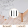 Bedecor -8Pcs (30cm à 120cm) Tendeur Drap Housse Lit Drap Réglable,Tendeurs de Maintien,Convient à Tous Lits et Matelas,Noir