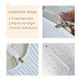 Bedecor -4Pcs (60cm à 200cm) Tendeur Drap Housse Lit Drap Réglable,Tendeurs de Maintien,Convient à Tous Lits et Matelas,Blanc
