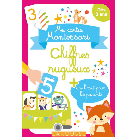 Mes cartes Montessori : Chiffres rugueux