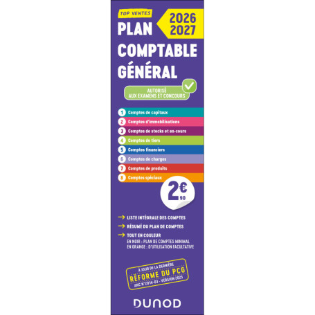 Plan comptable général - PCG - 2026-2027