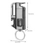BYZESTY Briquet Chalumeau, Jet Flamme Allume Gaz, Tempête Rechargeable pour Cuisine, Bougies, Camping