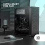 Mars Gaming MC-1000, Boîtier Compact MicroATX, Design Frontal Metal-Mesh, Fenêtre Latérale Intégrale, 1x Ventilateur FDB 80mm Ul