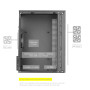 Mars Gaming MC-1000, Boîtier Compact MicroATX, Design Frontal Metal-Mesh, Fenêtre Latérale Intégrale, 1x Ventilateur FDB 80mm Ul