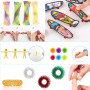 JUAUO 50 Pcs Fidget Toys Set, Stress-Angst Relief Toys pour Enfants et Adultes, Anxiété Relief Finger Toys, Anti Stress Autisme 