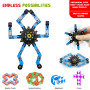 JUAUO 50 Pcs Fidget Toys Set, Stress-Angst Relief Toys pour Enfants et Adultes, Anxiété Relief Finger Toys, Anti Stress Autisme 