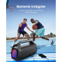Soundcore Boom 2 Plus Enceinte Bluetooth puissante, 140W, 2+2 canaux stéréo, BassUp 2.0,Charge Rapide 30W, 20h, IPX7, lumières R