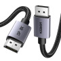 UGREEN Câble DisplayPort 1.4 8K 60Hz 4K 240Hz, Câble DP Certifié VESA 1.4 8K Aluminium Mâle vers Mâle HDR GSync Nylon Tressé Com