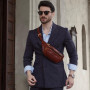 Sac Banane en Cuir Fait Main en Italie - Hommes et Femmes Ceinture Réglable Poche Ventrale Sac Besace Sacoche – Time Resistance
