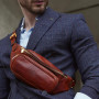 Sac Banane en Cuir Fait Main en Italie - Hommes et Femmes Ceinture Réglable Poche Ventrale Sac Besace Sacoche – Time Resistance