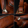 Sac Banane en Cuir Fait Main en Italie - Hommes et Femmes Ceinture Réglable Poche Ventrale Sac Besace Sacoche – Time Resistance