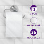 by Amazon Papier Toilette, 3 Épaisseurs Matelassé, Doux et Soyeux, 36 Rouleaux (4 Paquets de 9), 200 Feuilles par Rouleau, Certi