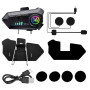 Tiardey Casque d'interphone pour moto Casque Bluetooth Assistant vocal Support Double suppression du bruit Appels haute définiti