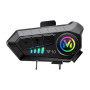 Tiardey Casque d'interphone pour moto Casque Bluetooth Assistant vocal Support Double suppression du bruit Appels haute définiti