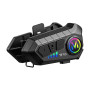 Tiardey Casque d'interphone pour moto Casque Bluetooth Assistant vocal Support Double suppression du bruit Appels haute définiti