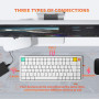 nuphy Clavier mécanique Air75 V3, Clavier 75% à Profil Bas avec molette, Clavier Gaming Hot Swap Compatible Bluetooth/2,4 GHz/US
