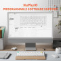 nuphy Clavier mécanique Air75 V3, Clavier 75% à Profil Bas avec molette, Clavier Gaming Hot Swap Compatible Bluetooth/2,4 GHz/US