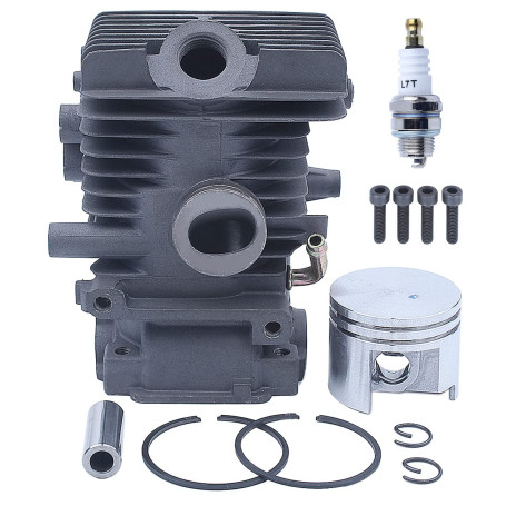 Adefol 37MM Cylindre Piston Kit pour Stihl MS192 MS192T MS192TC MS192TC-E MS192T-Z MS192TC-E Tronçonneuse avec Bougie d'allumage
