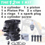 Adefol 37MM Cylindre Piston Kit pour Stihl MS192 MS192T MS192TC MS192TC-E MS192T-Z MS192TC-E Tronçonneuse avec Bougie d'allumage