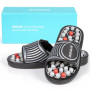 BYRIVER Chaussons de Massage à Acupression pour Soin des Pieds, Stimulation de la Circulation Sanguine et Réflexologie Plantaire