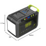 MARBERO Station Électrique Portable 24,000mAh Generateur Electrique Portable 88,8Wh Batterie Externe avec Prise 80W 220V USB C L