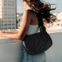 tomtoc T34 Sac Bandoulière Femme Matelassé en Nylon Recyclé, Sac A Main Femmes Bandoulieres Puffer, Sac Épaule Crescent et Sac H