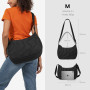 tomtoc T34 Sac Bandoulière Femme Matelassé en Nylon Recyclé, Sac A Main Femmes Bandoulieres Puffer, Sac Épaule Crescent et Sac H