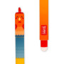 Legami - Set of 4 Farm Sweet Farm Erasable Gel Pens, Stylos à encre thermosensible effaçable, noir, rose, vert, rouge, efface sa
