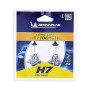 MICHELIN 2 Ampoules H7 LIFE+100% 55W 12V – Lampes Feux Route, Croisement et Antibrouillard – Technologie Longue Durée de Vie +10