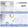 Agoer Lot de 48 Pochettes Plastique A4, Chemise Plastique Porte-documents avec Fermeture Auto-Agrippante, Pochettes Plastiques P