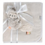 Fehn Couverture Douillette avec Paresseux, pour Bébés et Tout-Petits dès 0 Mois, Tapis d'Éveil, Doudou ou Plaid pour Les Câlins 