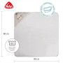 Fehn Serviette de Bain en Tissu Éponge avec Capuche et Adorable Motif de Paresseux, Poncho Absorbant et Douillet, pour Bébés et 