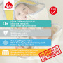 Fehn Serviette de Bain en Tissu Éponge avec Capuche et Adorable Motif de Paresseux, Poncho Absorbant et Douillet, pour Bébés et 