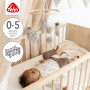 Fehn Mobile en bois paresseux - avec d'adorables figurines en tissu - Aide au sommeil pour apaiser et occuper - pour les bébés d
