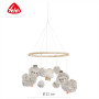 Fehn Mobile en bois paresseux - avec d'adorables figurines en tissu - Aide au sommeil pour apaiser et occuper - pour les bébés d