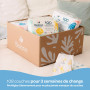 BIOLANE - Couches Bébé Taille 1 & 2 – Duo évolutif naissance (2 à 6 kg) – Peaux Sensibles - Ultra-Absorbant, Pas de Fuite, jusqu
