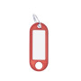Wedo 262811802 Lot de 100 Porte-Clés avec Anneau Rouge