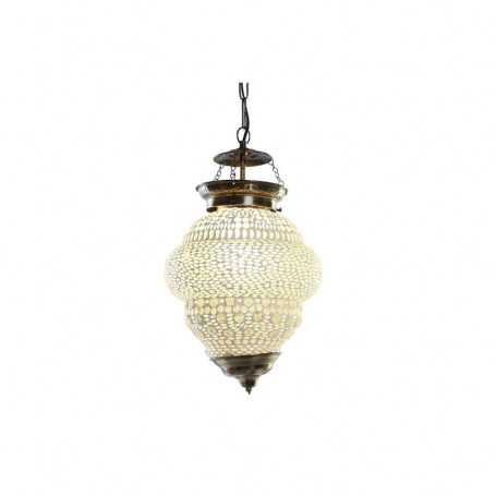 Suspension DKD Home Decor Verre Métal Blanc 25 W (23 x 23 x 33 cm) 85,99 €