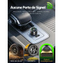 Adaptateur CarPlay Sans Fil, Changement 2 Smartphones par Bouton, Android Auto Sans Fil pour GPS Portable Voiture, Ultra Mini, C