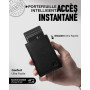MYSHION Portefeuille Pop Up pour Homme avec Poche à Monnaie, Portefeuille Trifold avec Fenêtre d'Identité, Porte-Cartes Intellig