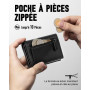 MYSHION Portefeuille Pop Up pour Homme avec Poche à Monnaie, Portefeuille Trifold avec Fenêtre d'Identité, Porte-Cartes Intellig