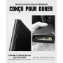 MYSHION Portefeuille Pop Up pour Homme avec Poche à Monnaie, Portefeuille Trifold avec Fenêtre d'Identité, Porte-Cartes Intellig
