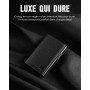 MYSHION Portefeuille Pop Up pour Homme avec Poche à Monnaie, Portefeuille Trifold avec Fenêtre d'Identité, Porte-Cartes Intellig