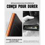 MYSHION Portefeuille Pop Up pour Homme avec Poche à Monnaie, Portefeuille Trifold avec Fenêtre d'Identité, Porte-Cartes Intellig